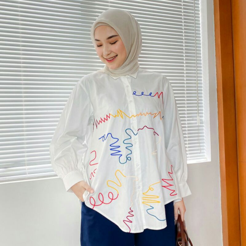 doodle emb shirt by rurik