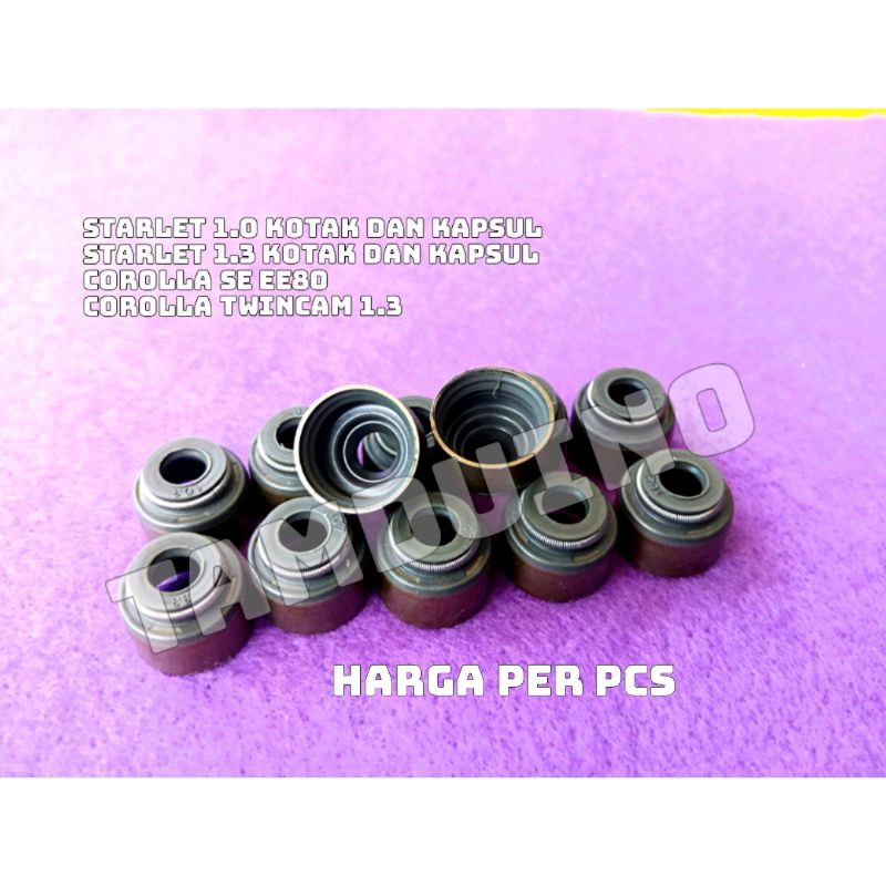 SEAL KLEP TOYOTA STARLET KOTAK KAPSUL 1E 2E COROLLA GREAT TWIN CAM SE EE90 EE80