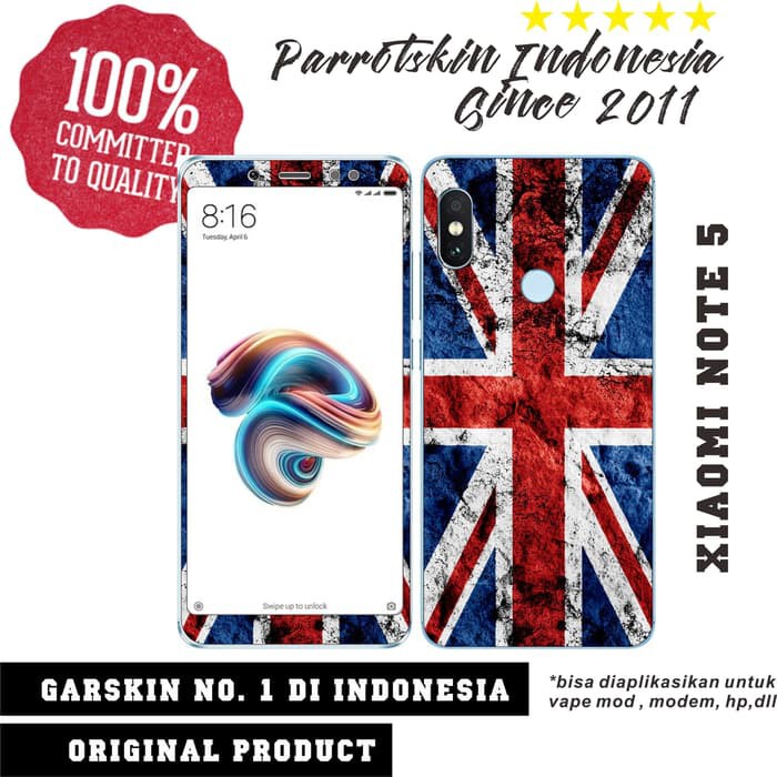 Garskin Skin Xiaomi Redmi Note 5 UK Union Jack case edition PREMIUM