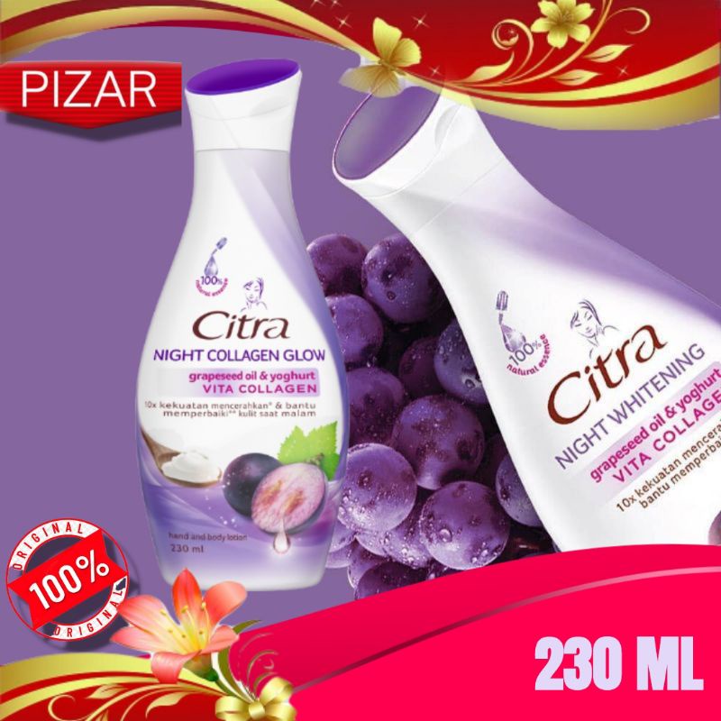 Citra Body Lotion Night Collagen Glow 230 ml