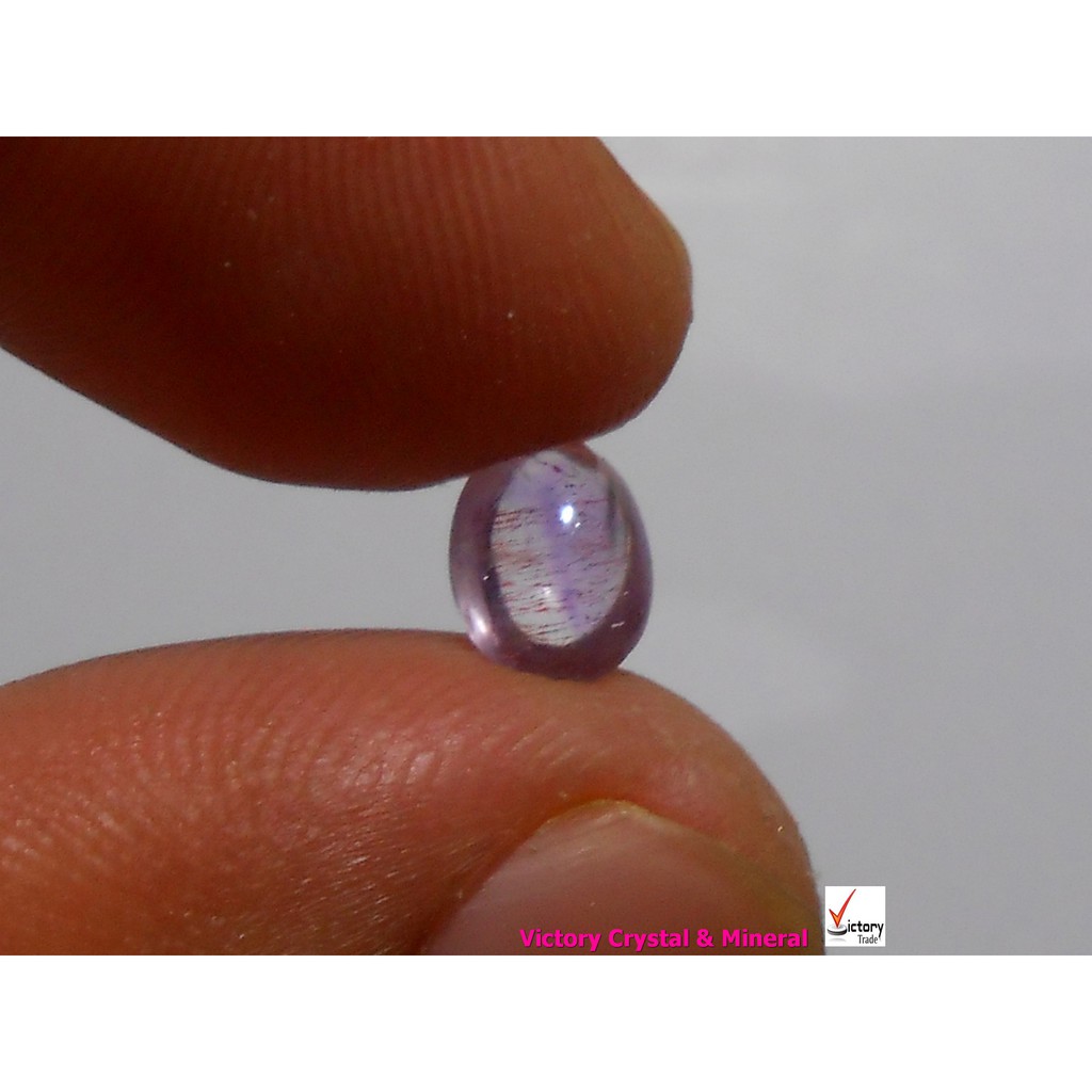 Kecubung Kalimantan Antik & Langka Ungu Rambut Merah Perak Langka Natural 140