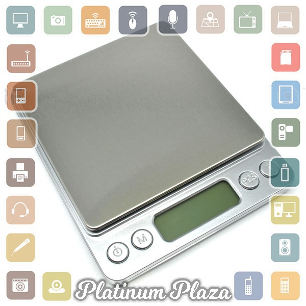 Timbangan Dapur 1kg 0.1g - Silver`77QOV4-