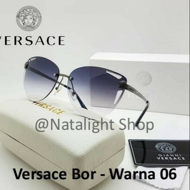 SUNGLASSES KACAMATA WANITA VERSACE BOR PREMIUM ELEGAN MEWAH ANTI UV.
