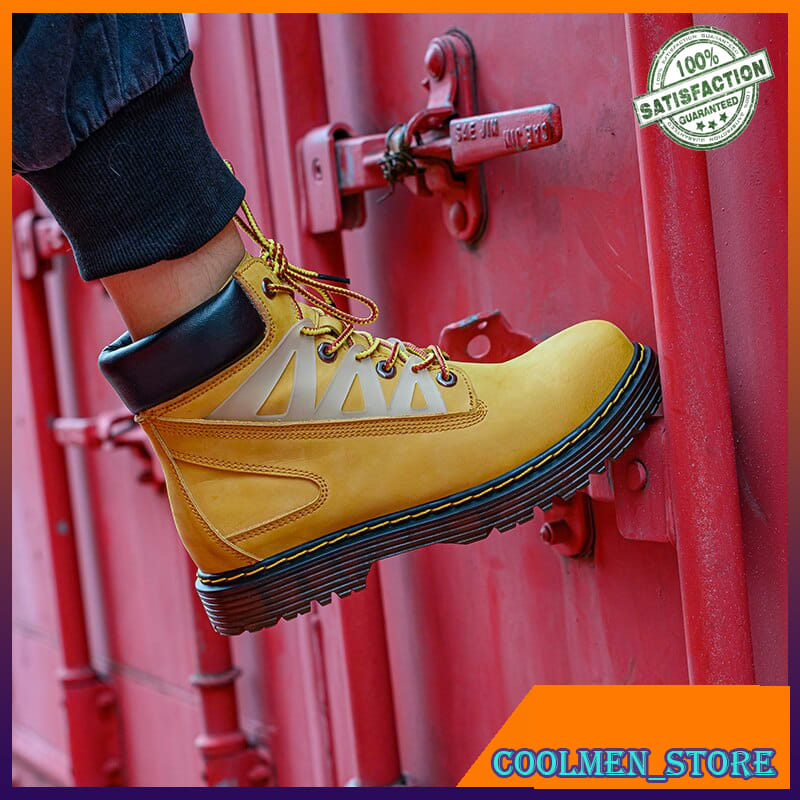 Sepatu Boots Pria Fashion Eksklusif New Spring Mens Fashion Boots Genuine Leather Cowboy Boots