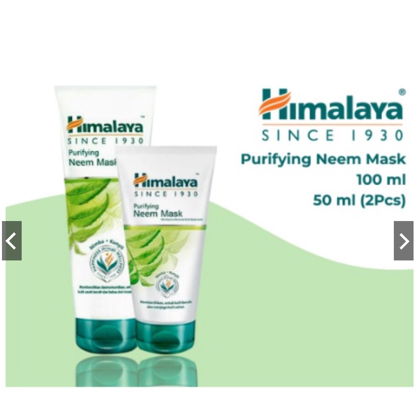 HIMALAYA PURIFYING NEEM SCRUB 100 ML / 50 ML SCRUB WAJAH