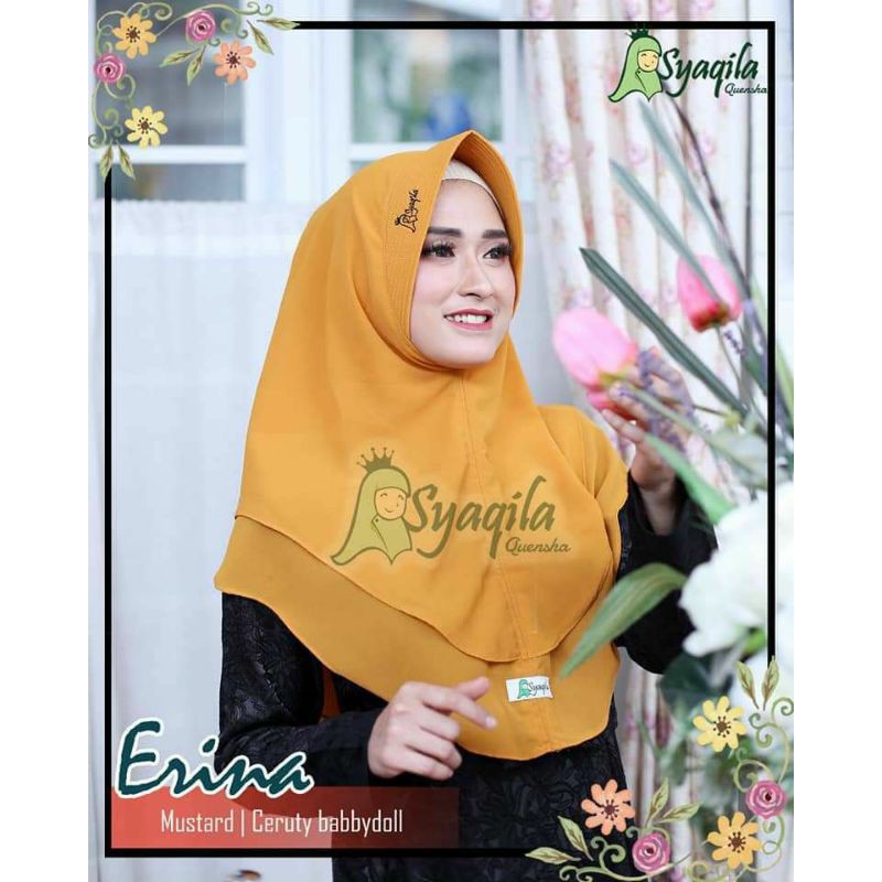 Erina 2 layer hijab instant syaqila