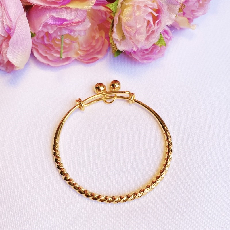 Gelang Bayi / Balita Lapis Emas Model Krincing