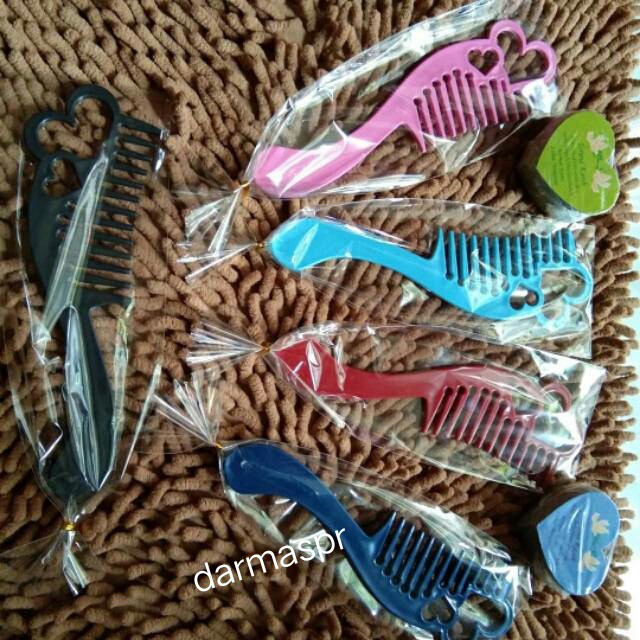 Souvenir Sisir Love IMPORT JUMBO Kemasan PLASTIK Souvernir Hadiah Pernikahan Sovenir Murah 100PCS