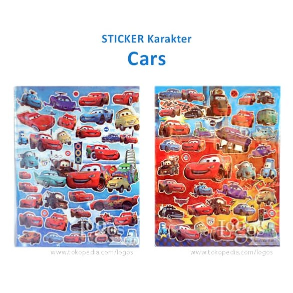 

TERLARIS!! Sticker Karakter Cars Pixar Mobil Stiker Hadiah Anak gift reward bday