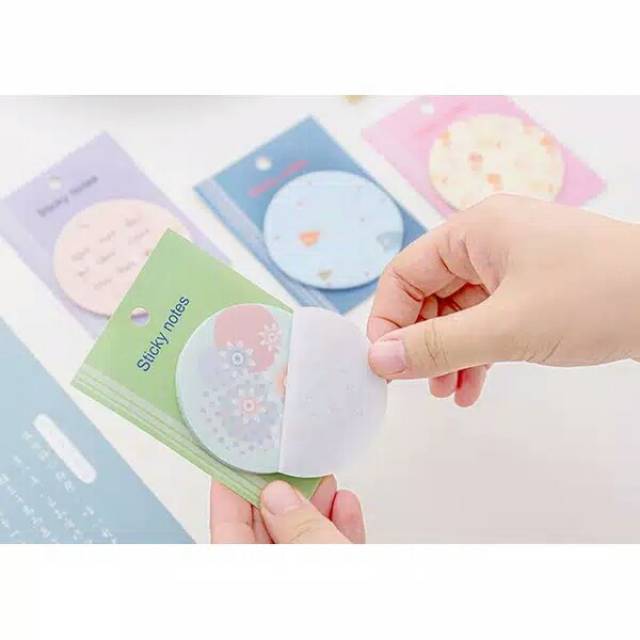 

Stickynote bulat gambar unik