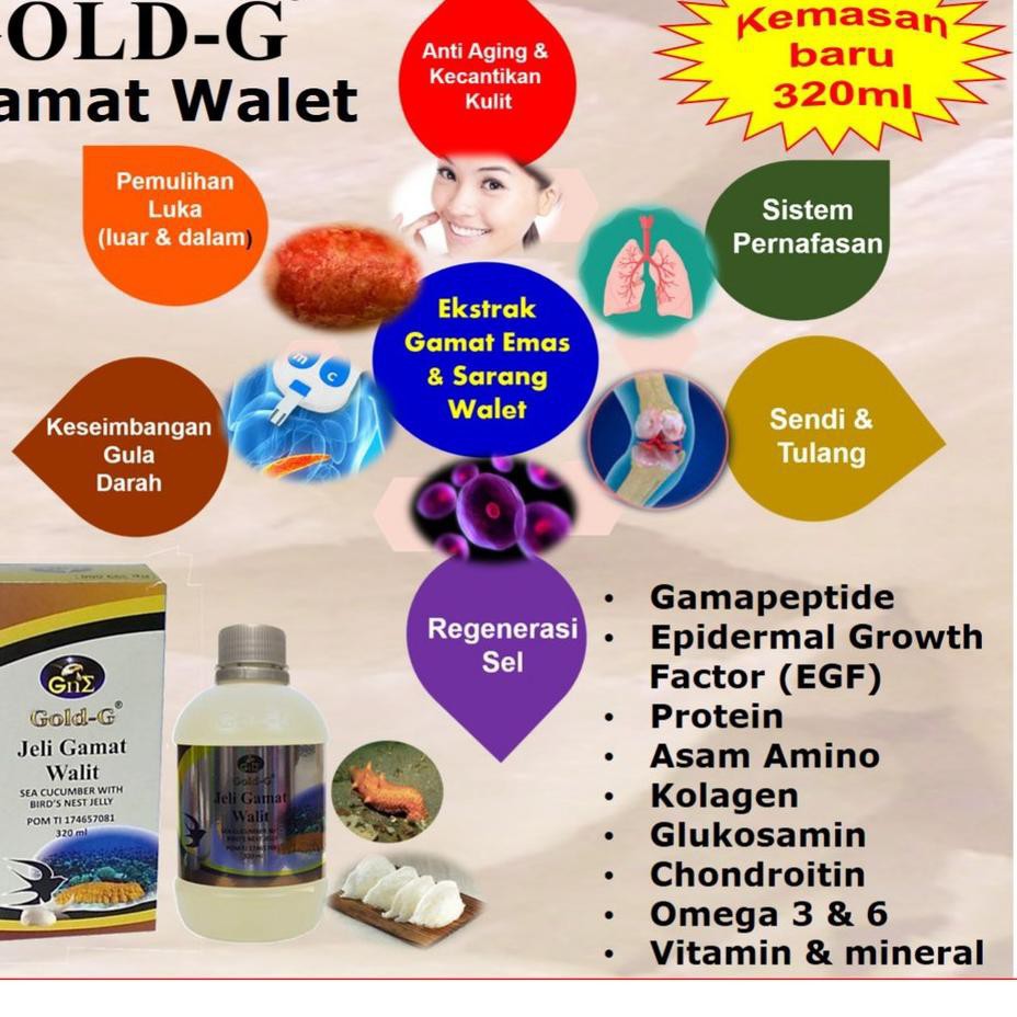 Jelly Gamat Gold G Walit 320ml Original