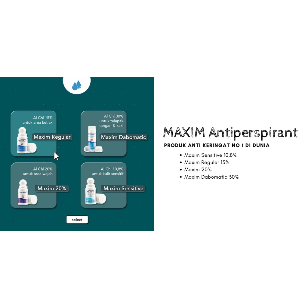 Maxim Antiperspirant 15% isi 30ml - Solusi Keringat Berlebih untuk Penderita Hyperhidrosis di Ketiak (Bundling 2pcs)
