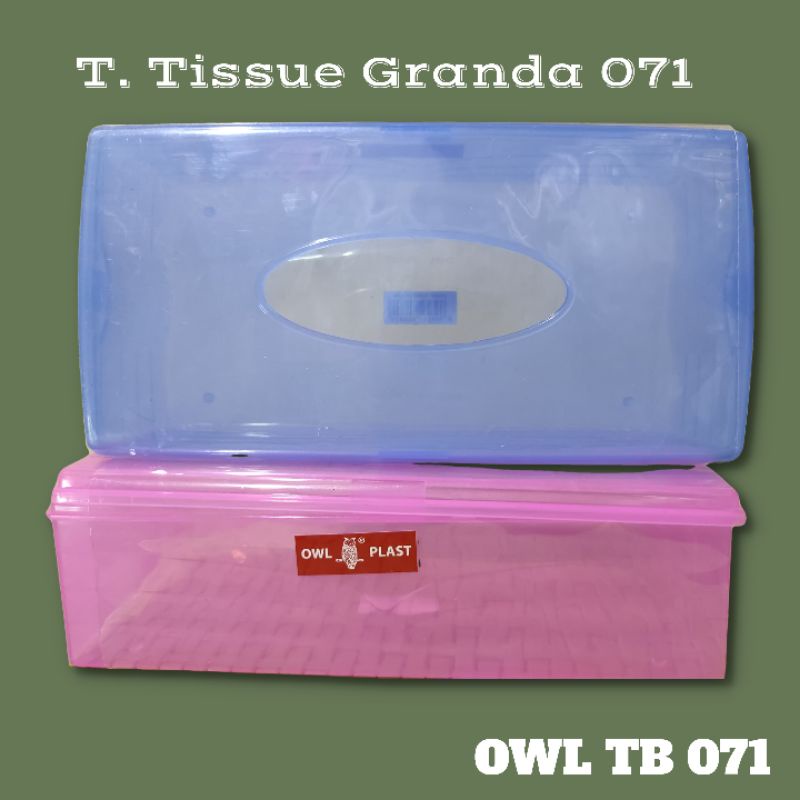 Tempat Tissue Grand 071 / Tempat Tissu Plastik / Tempat Tissue OWL TB 071