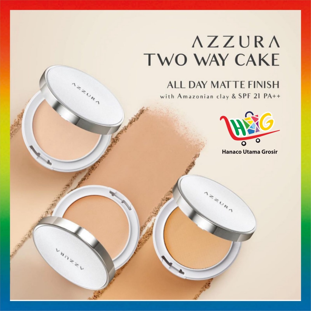 AZZURA TWO WAY CAKE BEDAK FOUNDATION SPF 21