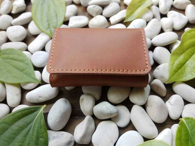 Dompet Kartu Pria Card Holder Bahan Kulit  Card Wallet Simple Wallet Muat 30 Kartu