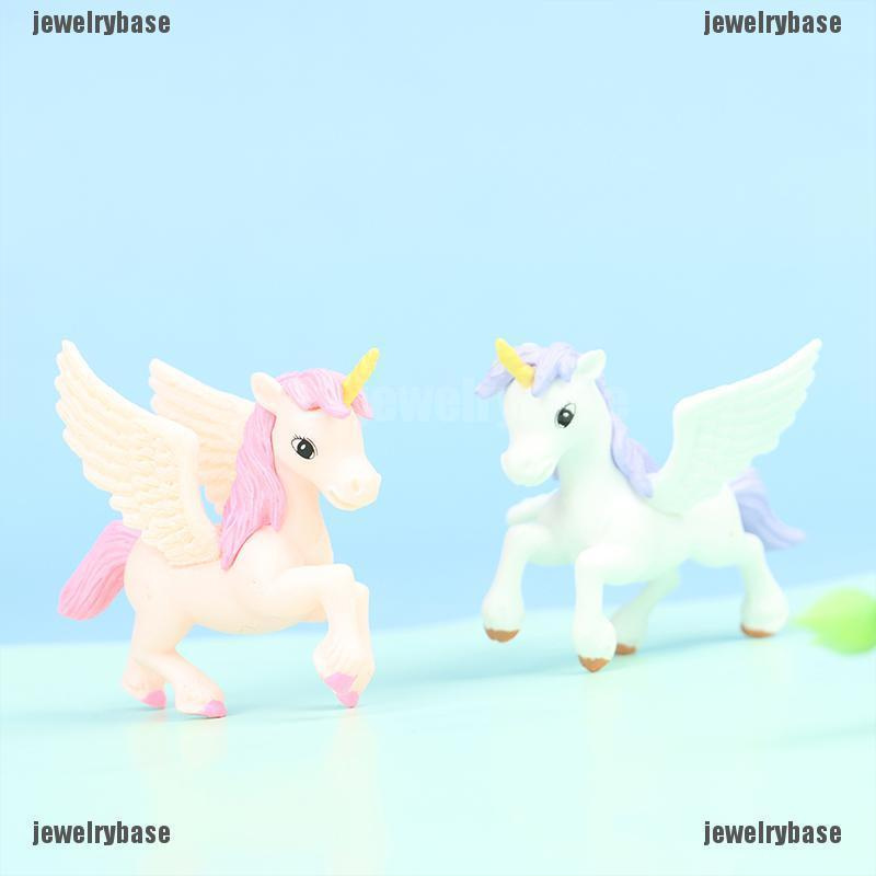 (Base) Miniatur Kuda Pegasus Untuk Dekorasi Taman Mini / Fairy Garden