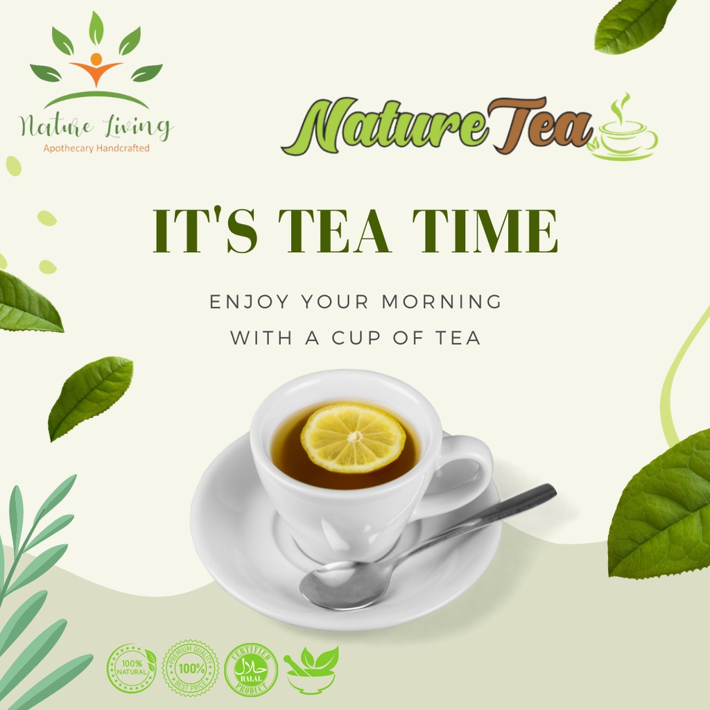 

Teh Herbal Celup Berkhasiat 100% Organik (30 tea bag / kantong teh) - Nature Tea by Nature Living