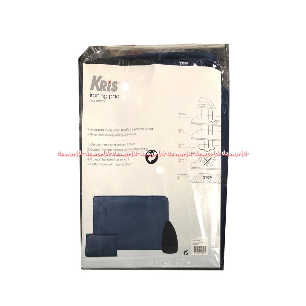 Stora Iron Pad Alas Strika Gosok Bahan Silicon 90x55cm Alas Meja Gosokan Setrika Kris Ironing Pad Alas Anti  Slip