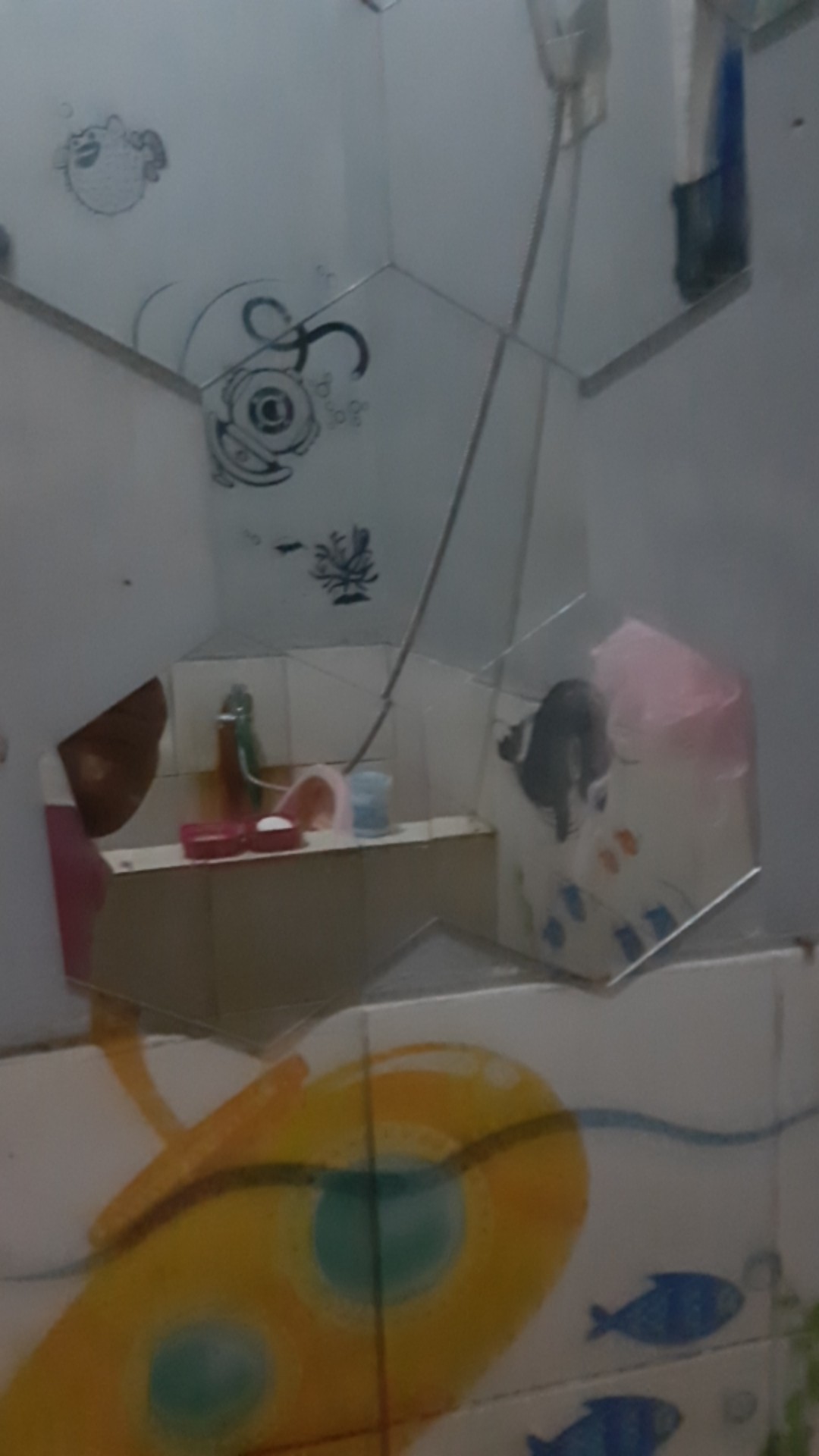 Kaca Promo.. Hexagon Mirror Tanpa Frame.. Cuman 6000.  Stok Terbatas Ya