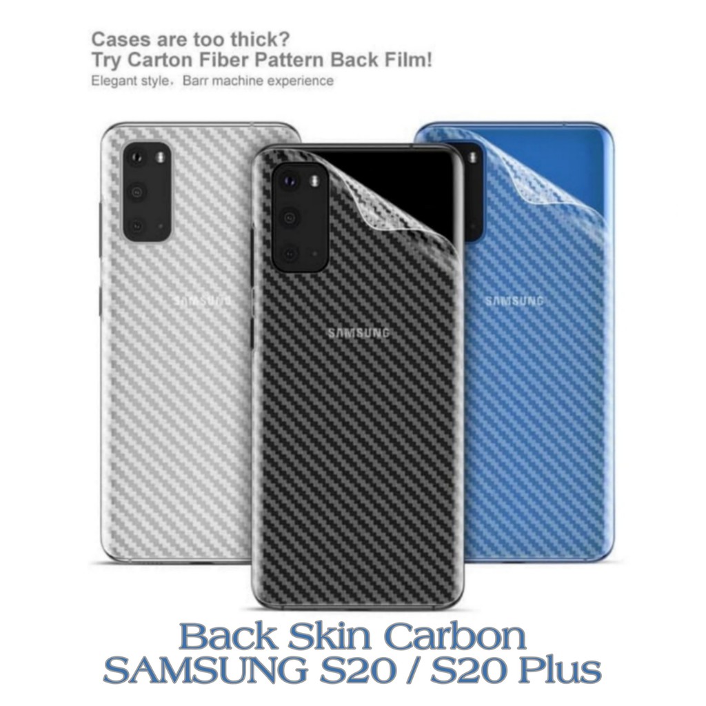 Garskin SAMSUNG S20 / S20 Plus / S20 Ultra Back Skin Handphone Protector Transparant