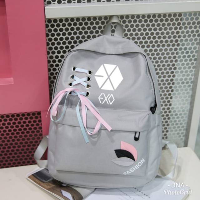 BTS Dua Kali EXO Monsta X Mau Satu Kpop K-pop Wanita Got7 Sac Dos Wanita Ransel Tas Sekolah Paket
