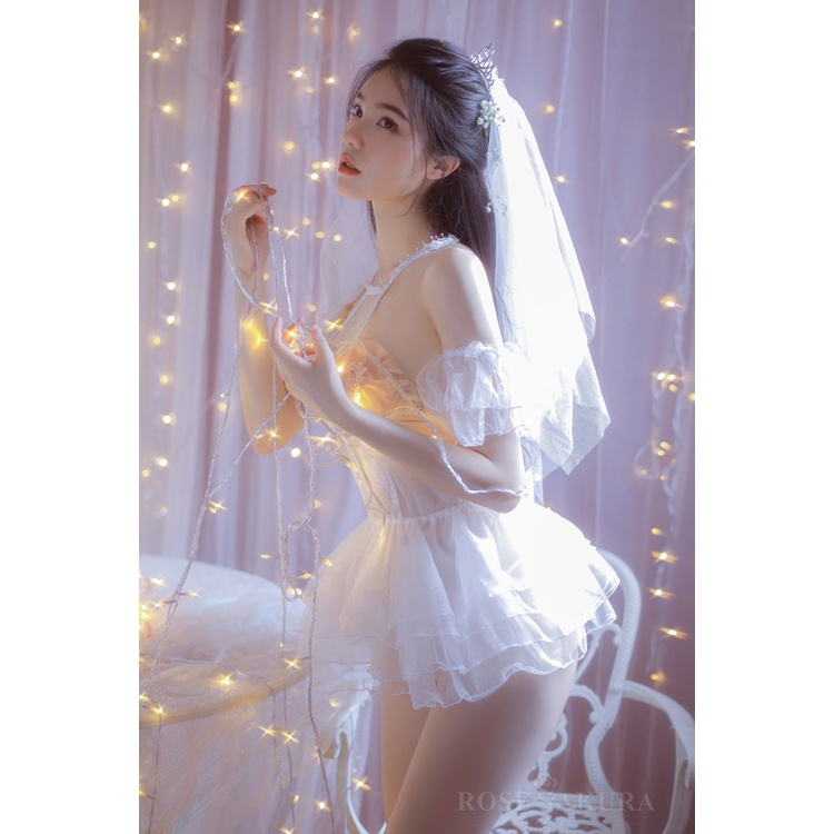 RR1536 BRIDE LINGERIE Cosplay BRIDE GOWN STYLE | LINGERIE COSTUME COSPLAY KOSTUM Pengantin