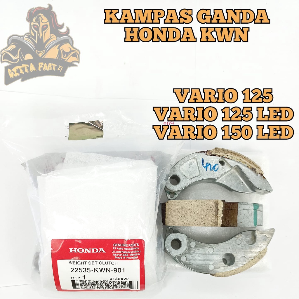 KAMPAS GANDA CVT HONDA KWN KUALITAS ASLI ORIGINAL HONDA AHM PRESISI TIDAK SELIP TIDAK GLEDEK TIDAK GAMPANG TERKELUPAS KUALITAS BAHAN NO.1 DAN DIJAMIN AWET vario 125 , vario 125 led , vario 150 led ORI ASLI