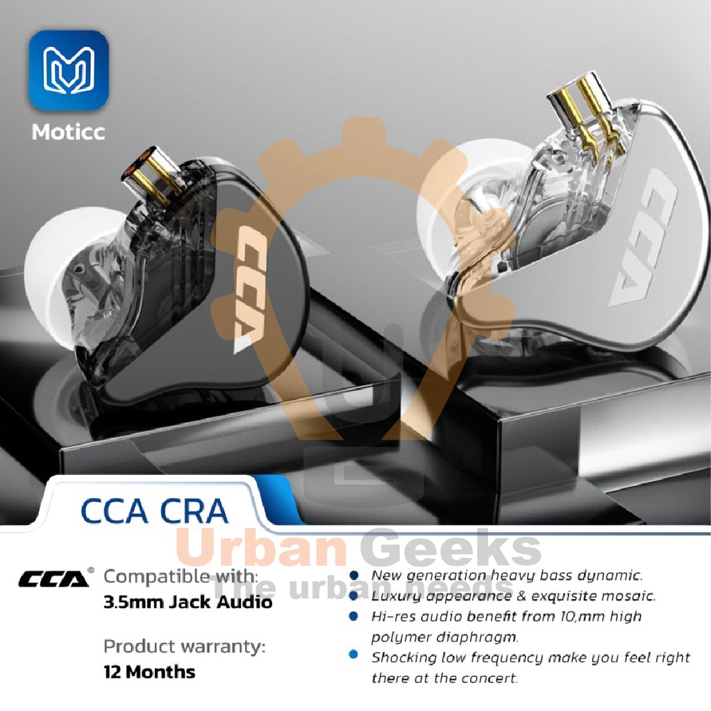 Earphone CCA CRA with Mic In Ear Monitor HiFi Headset Noise Cancelling