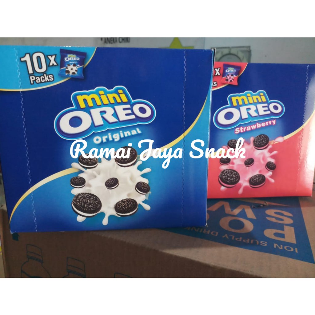 

Biskuit Oreo Mini Cokelat/ Vanilla/ Strawberry Box