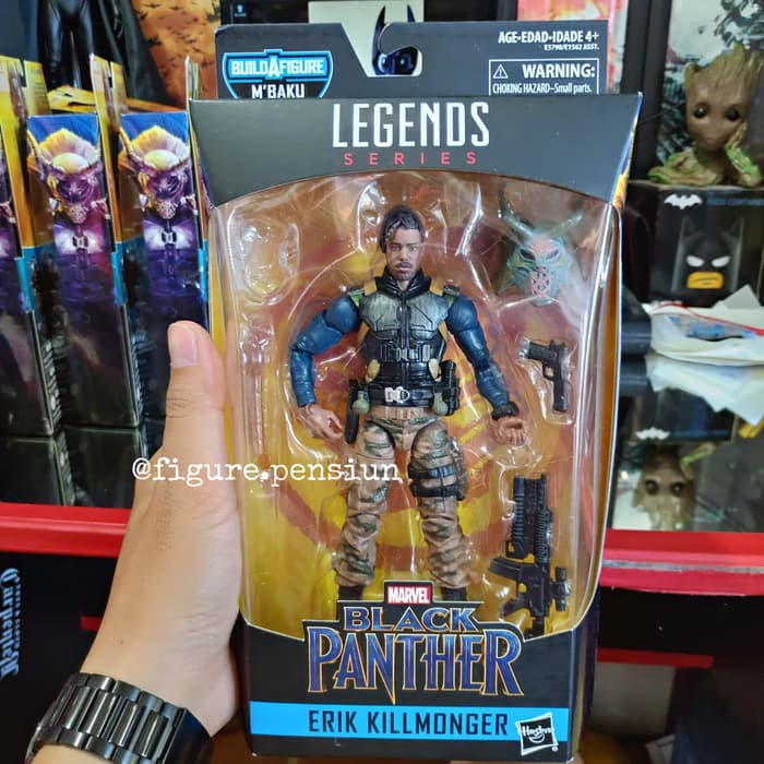 Jual MARVEL LEGENDS SERIES BLACK PANTHER ERIK KILLMONGER MILITARY MBAKU Murah