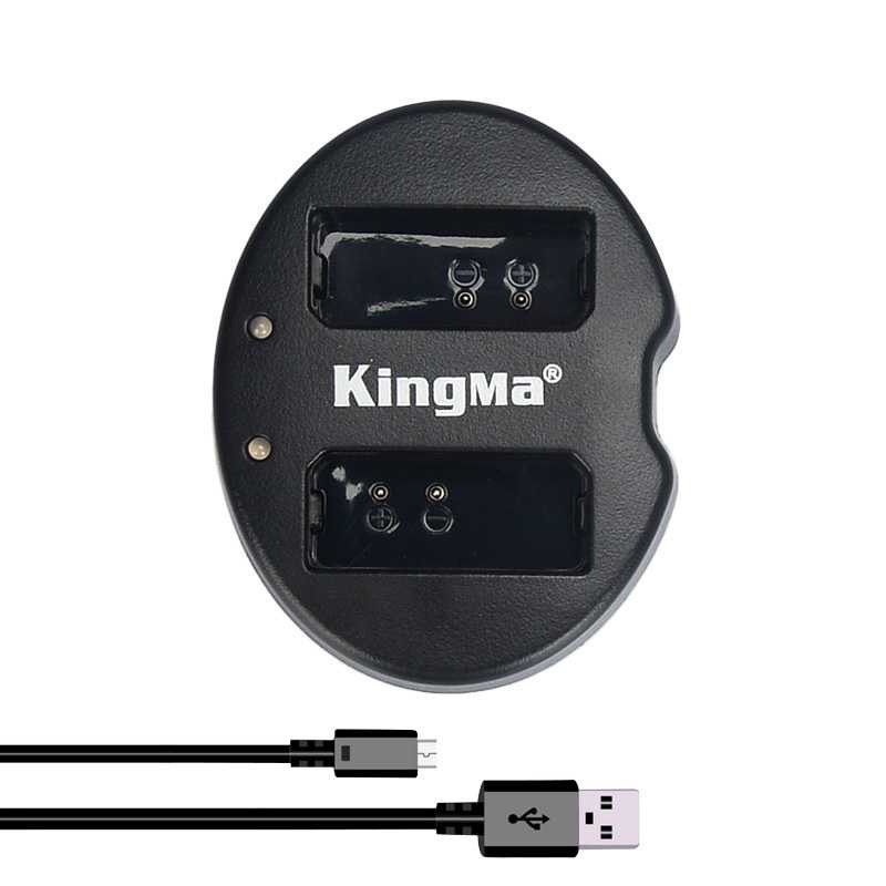 Kingma Charger Baterai 2 Slot Canon 1100D 1200D - LP-E10-Hitam