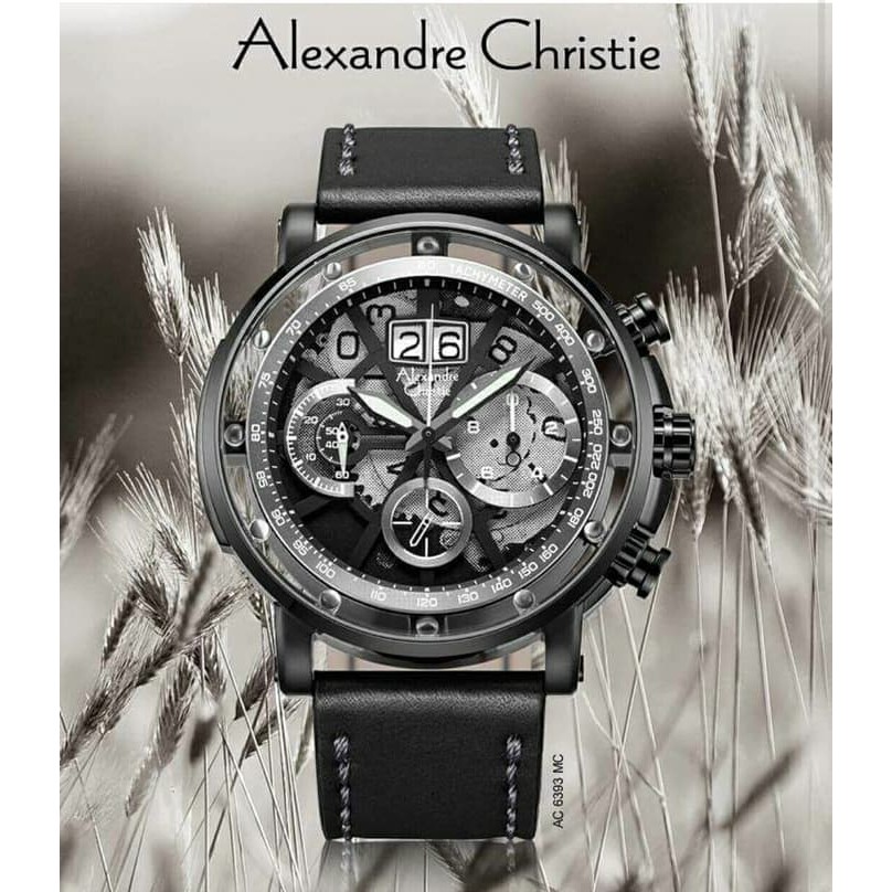 ALEXANDRE CHRISTIE AC 6393 MC LTBBA SILVER BLACK