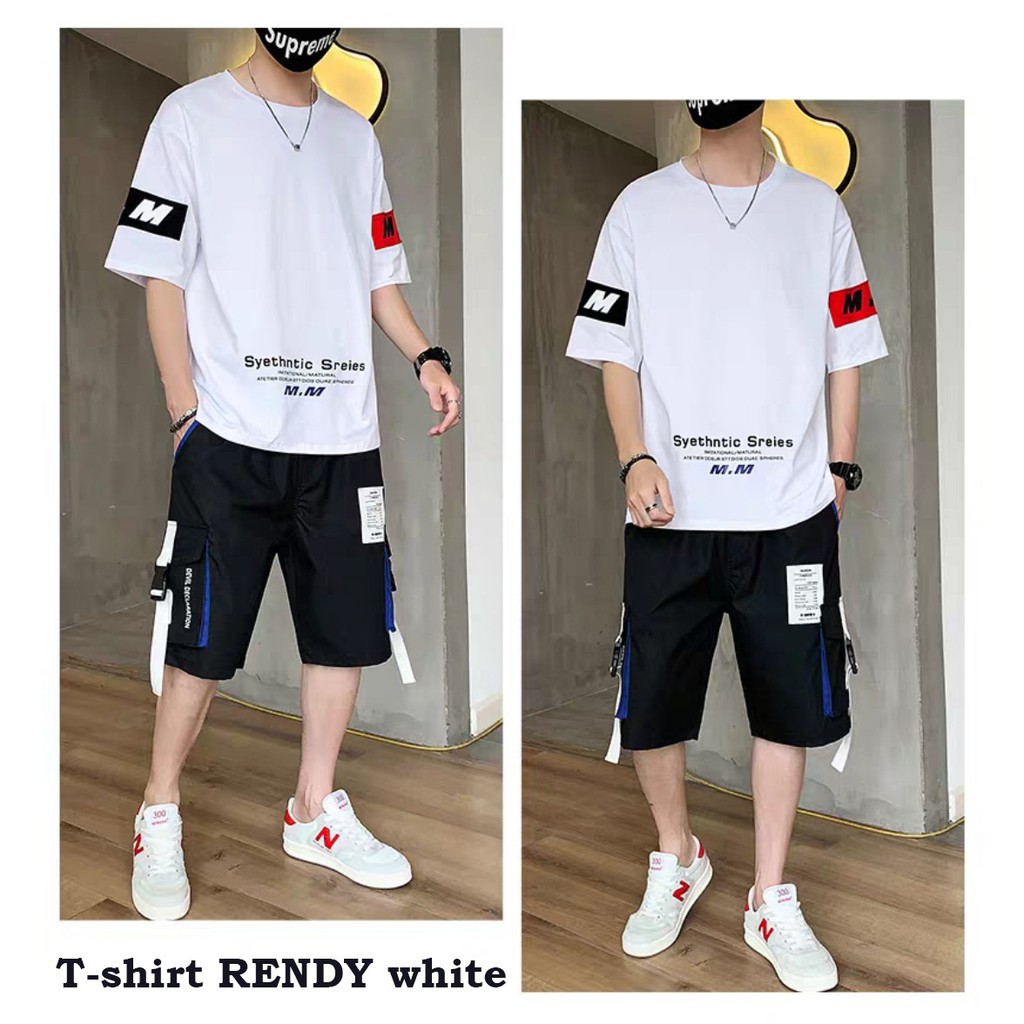 AmsPro Baju Atasan Pria Rendy Lengan Pendek Baju Distro Trendi Pria  Fashion Pria