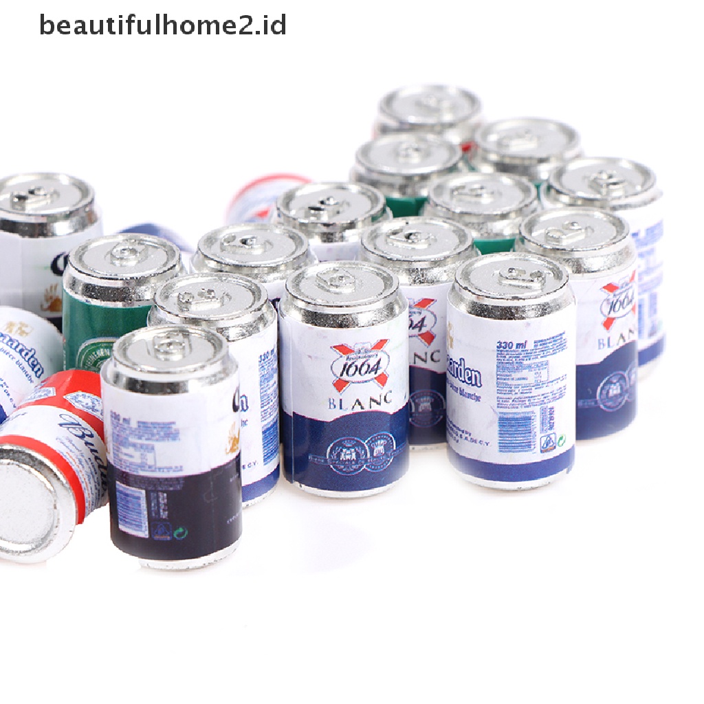 (Beautifulhome2.Id) 4pcs / Set Miniatur Kaleng Soda / Bir Untuk Dekorasi Rumah Boneka