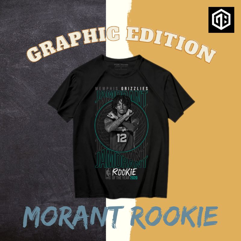 FORFANS Tshirt Baju Basket Kaos NBA Graphic Edition Memphis Grizzlies Ja Morant