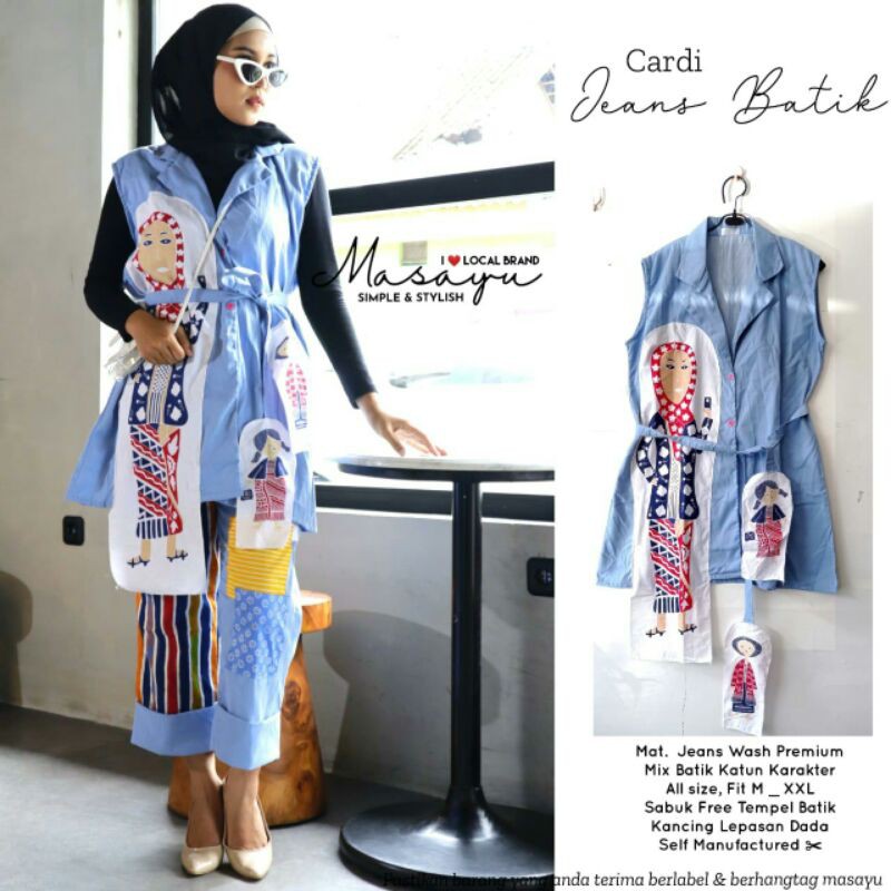 Cardi Jeans Batik Ori By Masayu