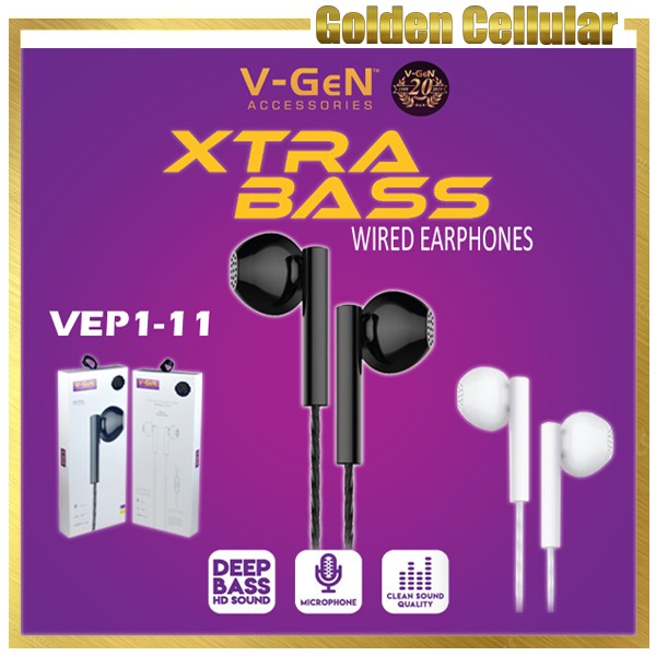 V-Gen Vgen VEP1-11 Wired Headset Earohone Original Garansi Resmi