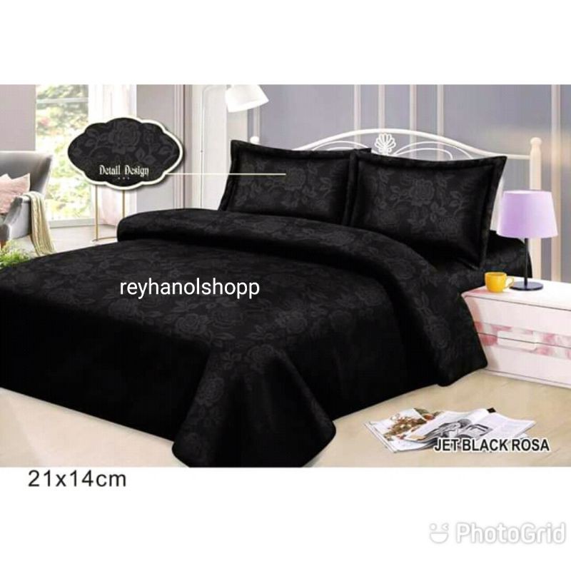 Sprei set karet ukuran 180x200x20/160x200x20