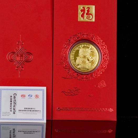 

★ Angpao Emas 2021 Shio Kerbau Model C / Angpao berlapis emas au999 - No. 2 ◌