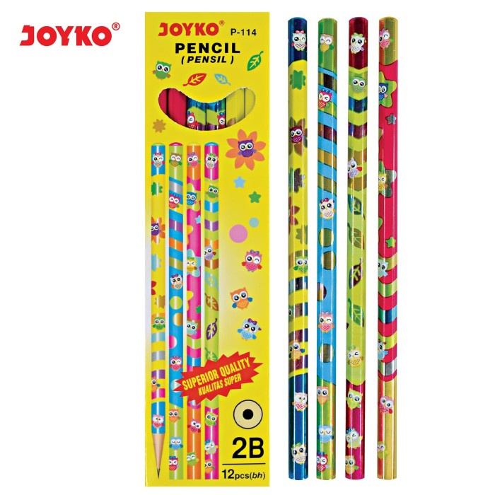 

TULIS-ALAT- PENCIL / PENSIL JOYKO P-114 / 2B / 1 BOX 12 PCS -ALAT-TULIS.