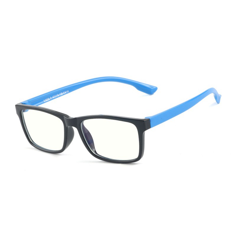 KACAMATA ANAK ANTI RADIASI HP TV / ANTI RADIASI BLUERAY TR90-Black Blue C18