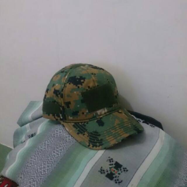 Topi loreng marpat/topi army/topi pria velcro