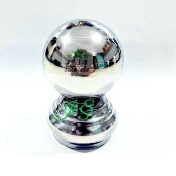 MAHKOTA BOLA (DUDUKAN 1½&quot; + BOlA 2&quot; INCH + BAUT) STAINLESS STEEL