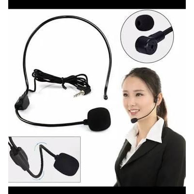 Mic CLIP ON Bando Headset Microphone Bando Jack 3.5mm Mic Clip On Vlogger