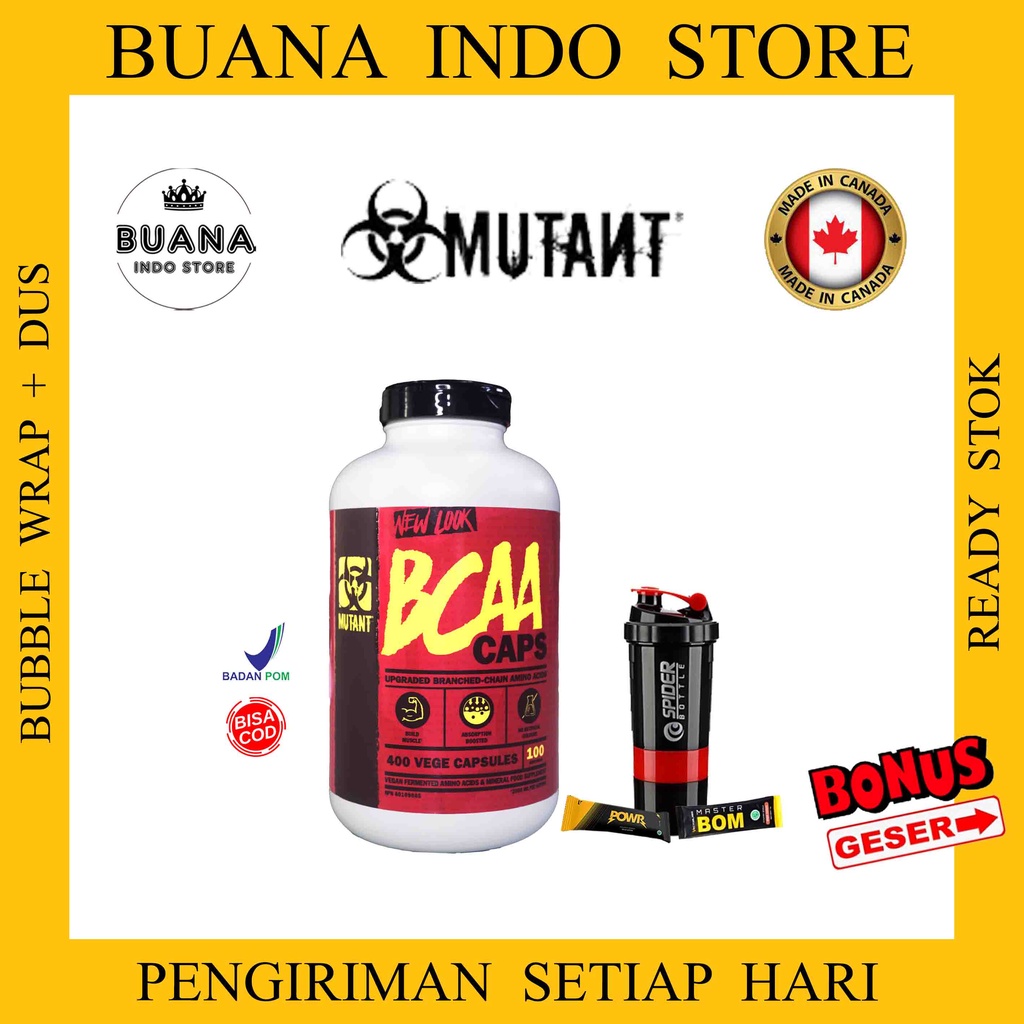 Mutant BCAA 400 Caps | Capsule | Kapsul | Muslce Recovery