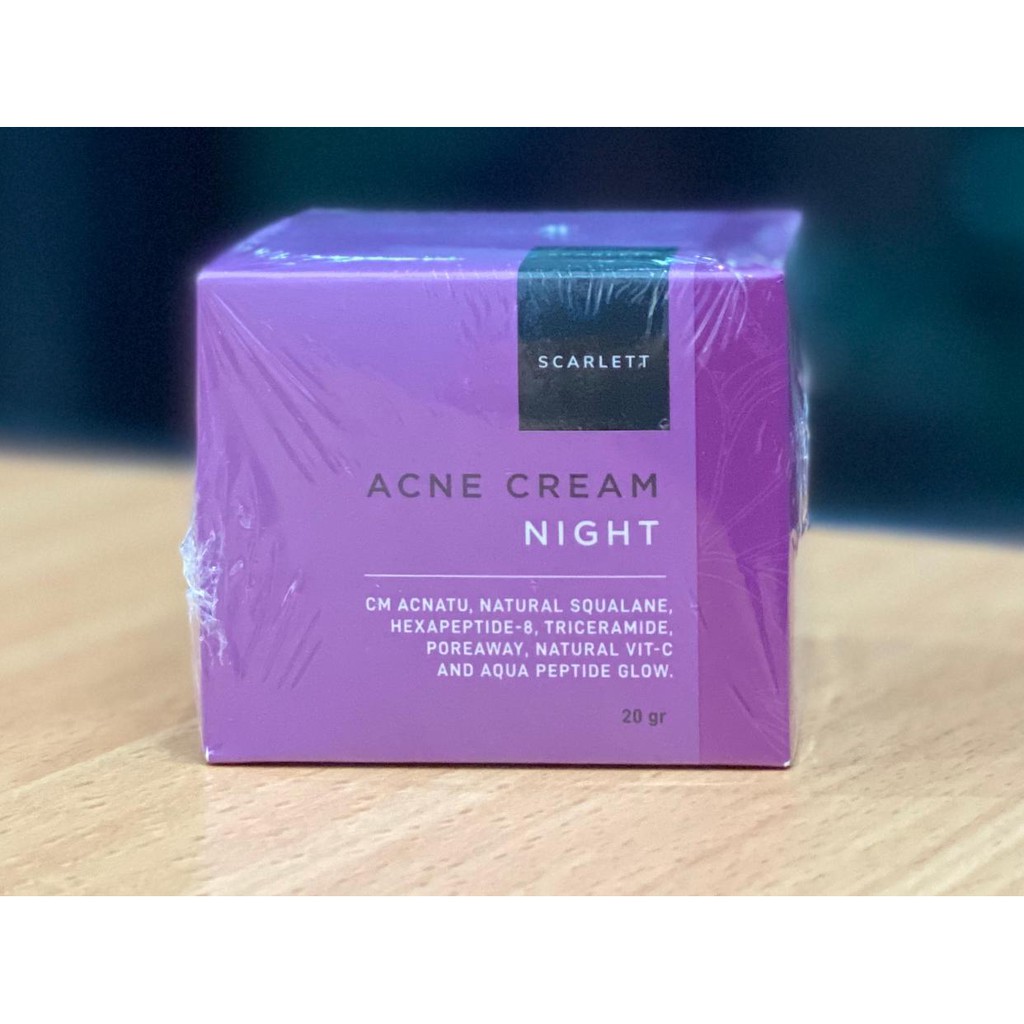 SCARLETT ACNE NIGHT CREAM[UNGU]