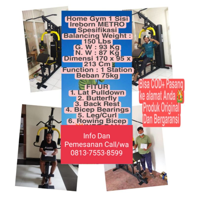 Home gym 1 sisi Ireborn Metro  Beban75kg