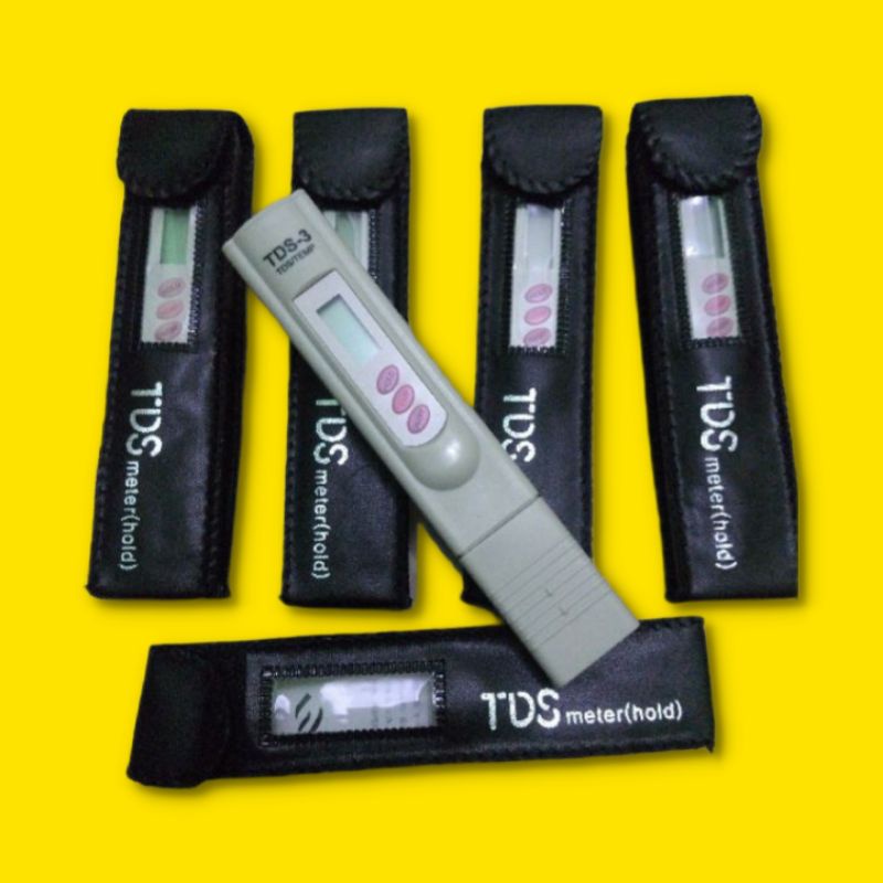 TDS meter (hold) alat ukur PPM hidroponik Gratis battre cadangan
