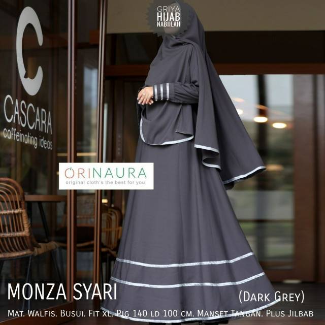 Gamis Syari Monza Syari Ori Naura