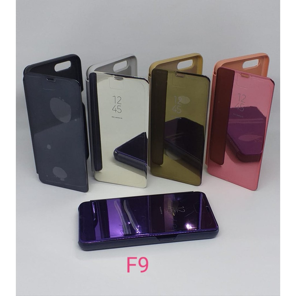 Flip Mirror Cover Clear View Type Oppo F9